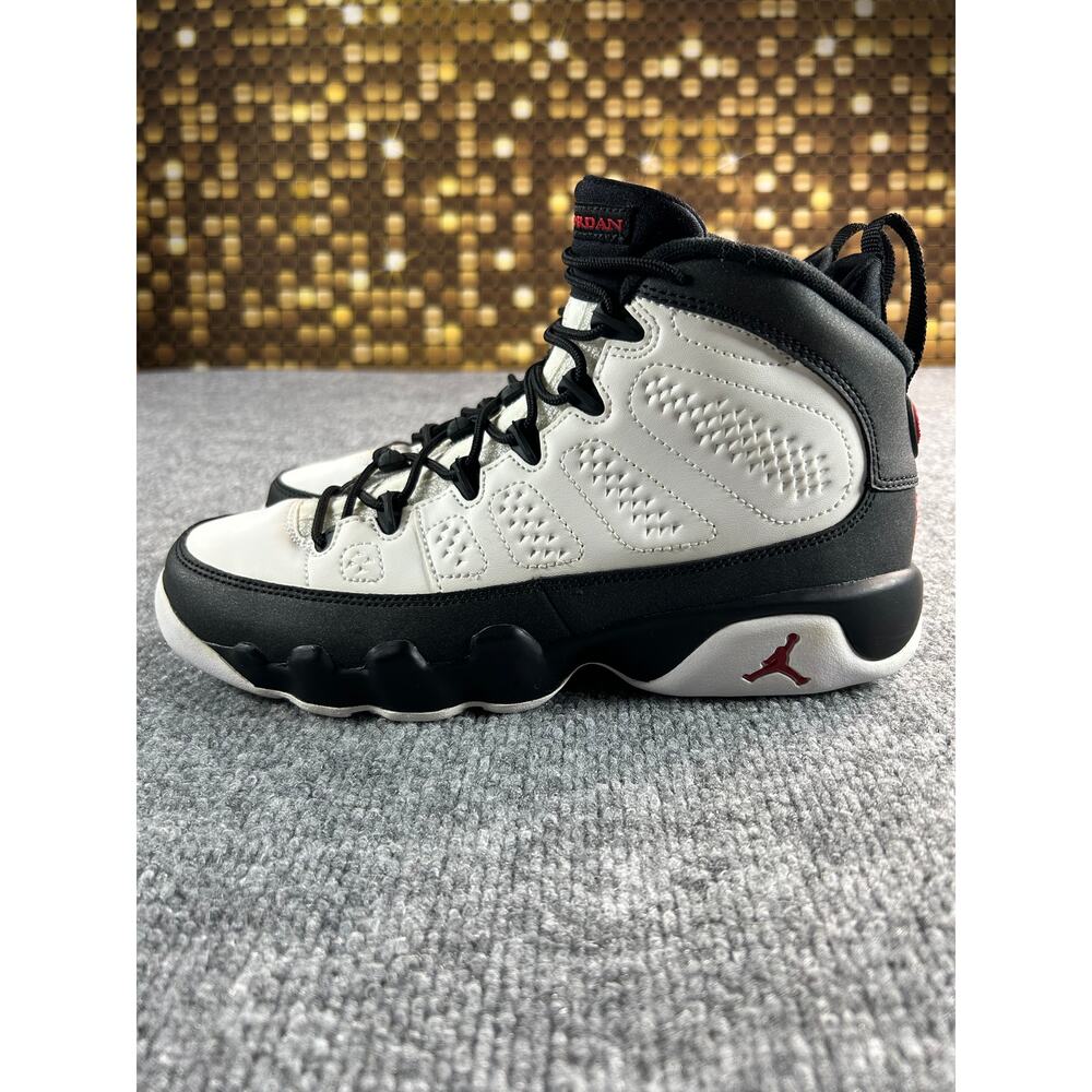 Air Jordan 9 Retro GS White Black Red Size 6Y 7W Basketball Shoes - Picture 6 of 12